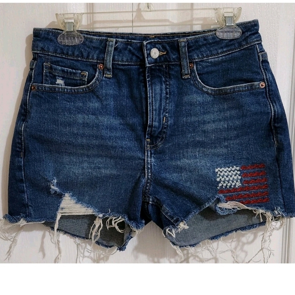 Old Navy Women's High Rise Denim Shorts Sise 6